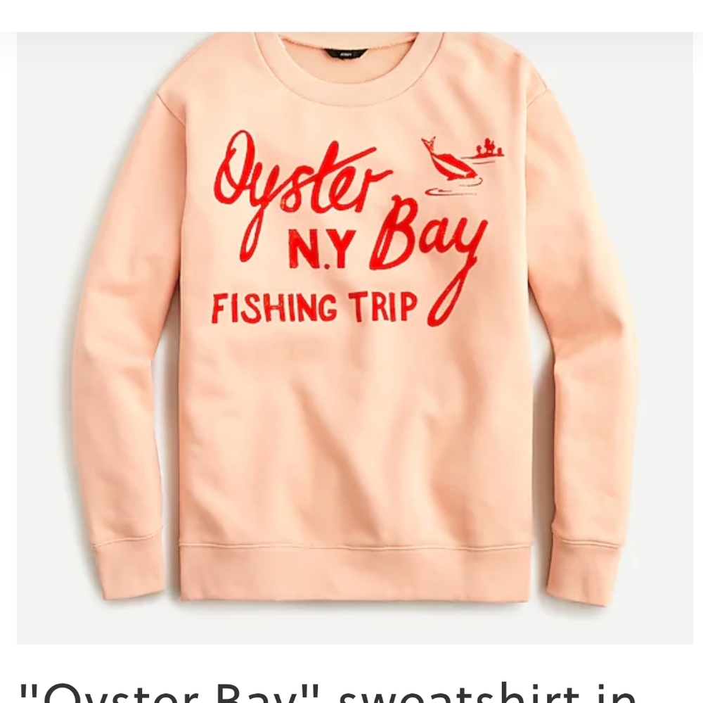 Peach Jcrew Graphic Sweatshirt